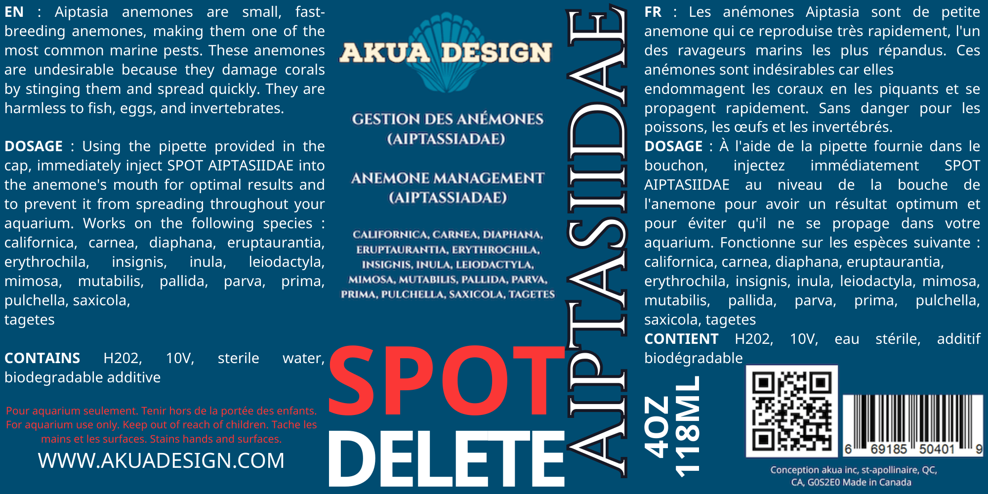 SPOT AIPTASIIDAE - DELETE