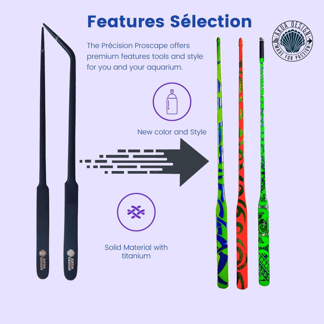 Pince aquarium COLOR Précision Proscape